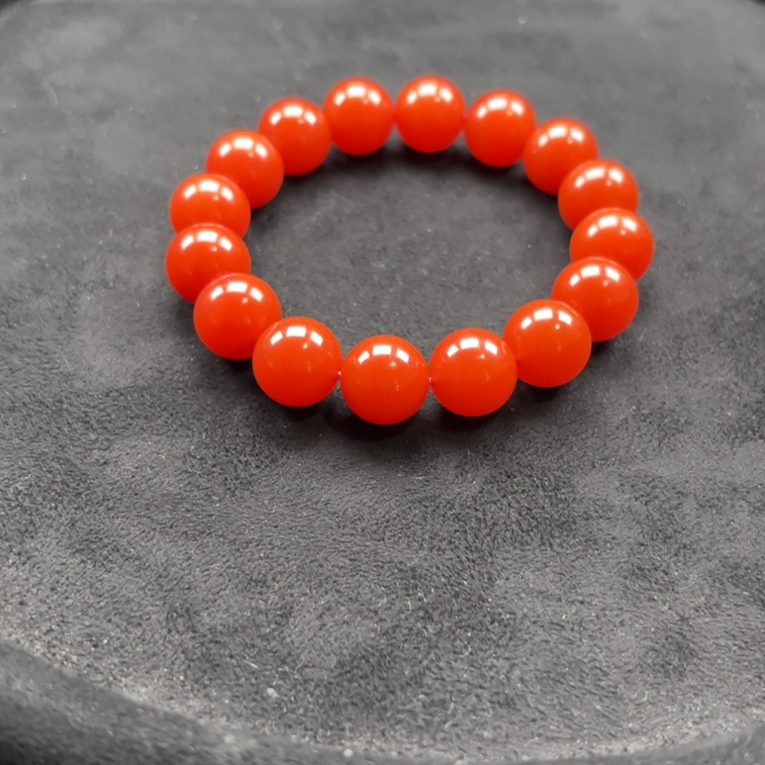 南红玛瑙手串未镶嵌哈*弓