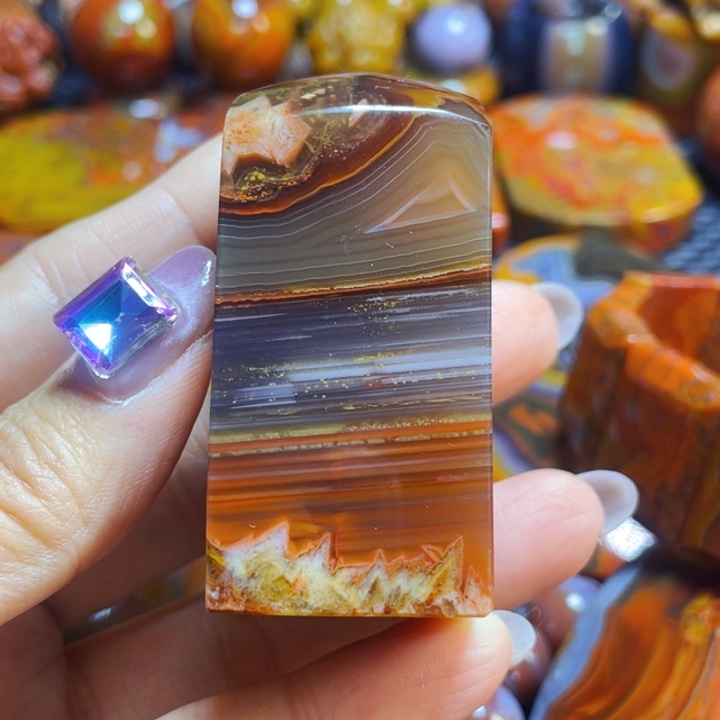 玛瑙/玉髓战国红印章未镶嵌