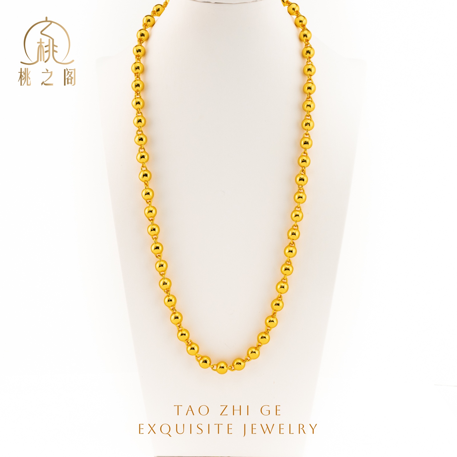 铜合金项链 卡八珠珠项链60长度精工版AX1022