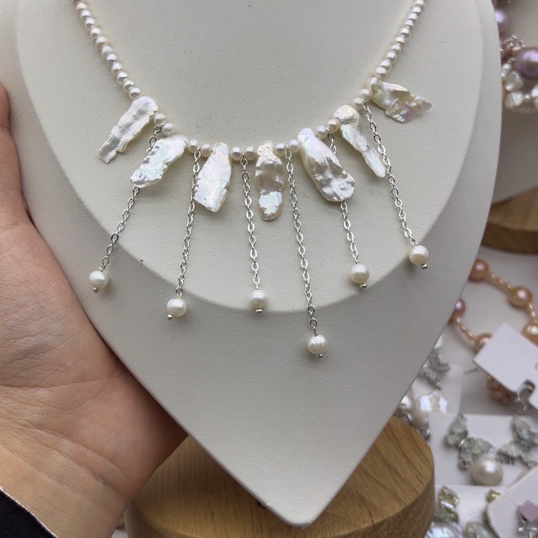 颈饰未镶嵌淡水珍珠