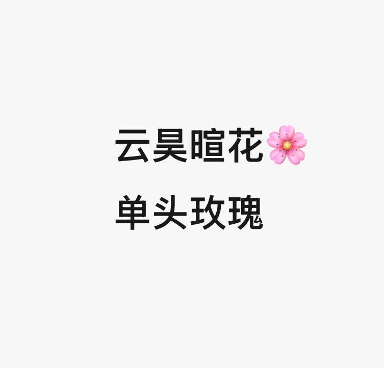 （云昊）单头特别新娘➕天空花10支！三件顺丰空运20%不售后