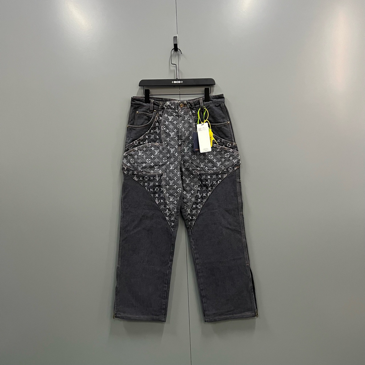 95新 LouisVuitton/路易威登 (ll) lv 不规则老花长裤32改过裤长