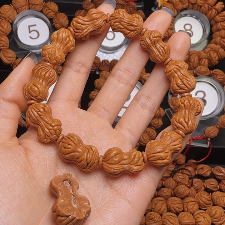 @***心手串桃核花生手串