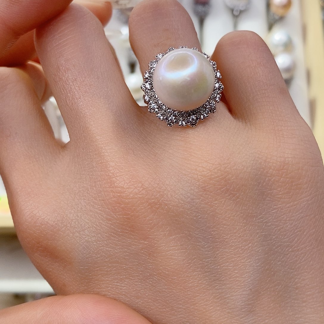 戒指未镶嵌淡水珍珠