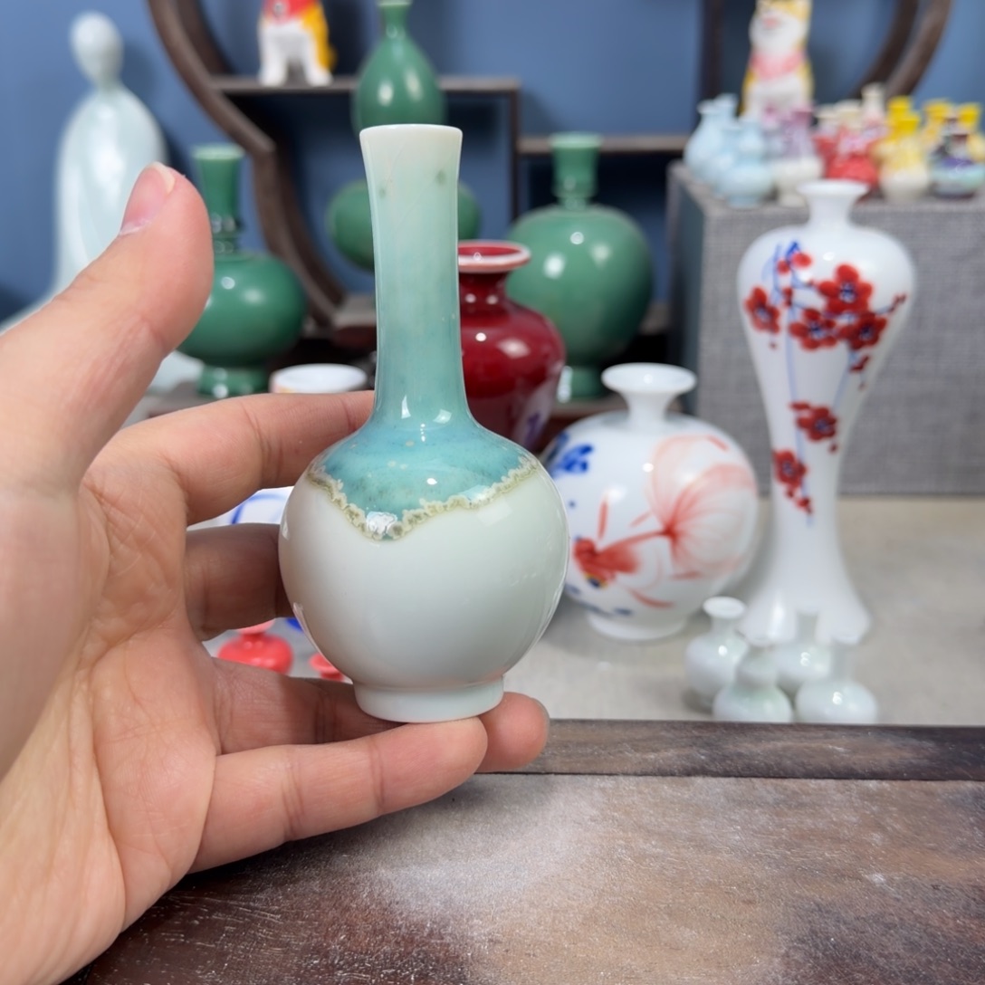 陶瓷手工小花器摆件
