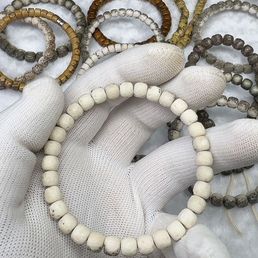 ****谓星月菩提吊坠四分之三留白河豚水波无相