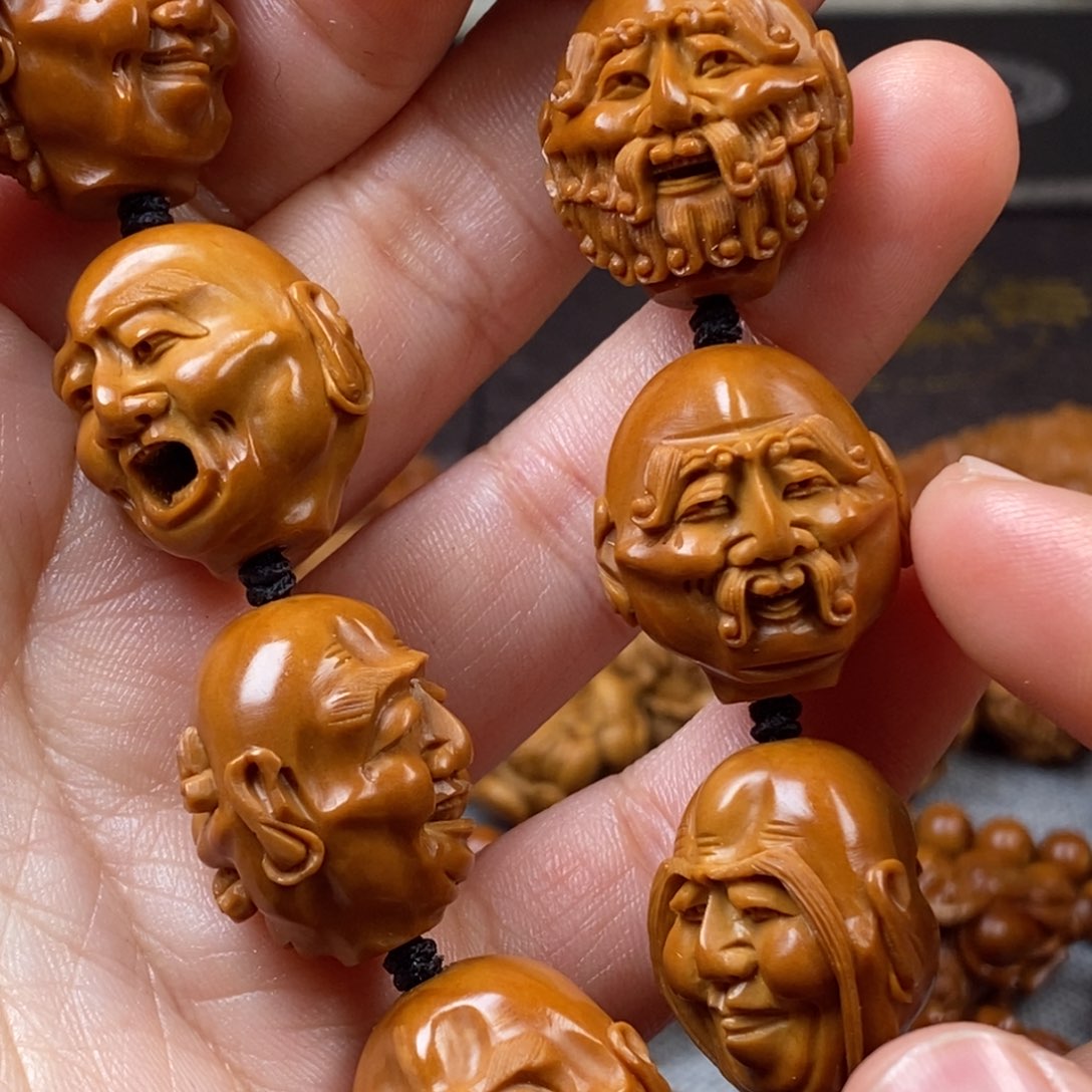 橄榄核手串/手链安核雕手串