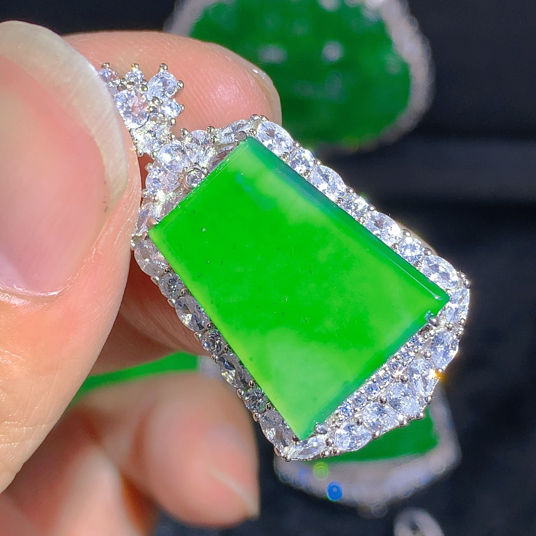 翡翠颈饰银S925镶嵌238568695900