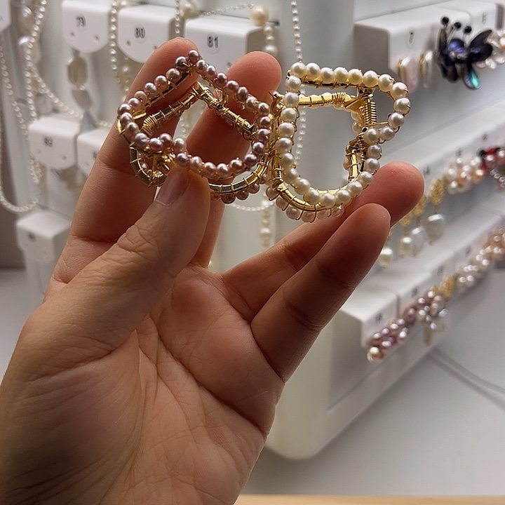 未镶嵌淡水珍珠发夹