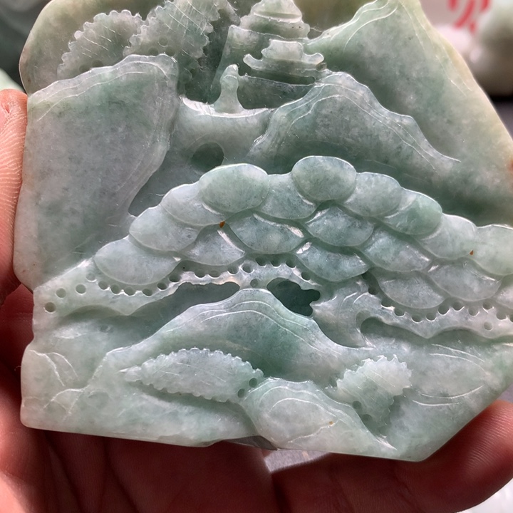 翡翠未镶嵌颈饰保真天然a货翡翠