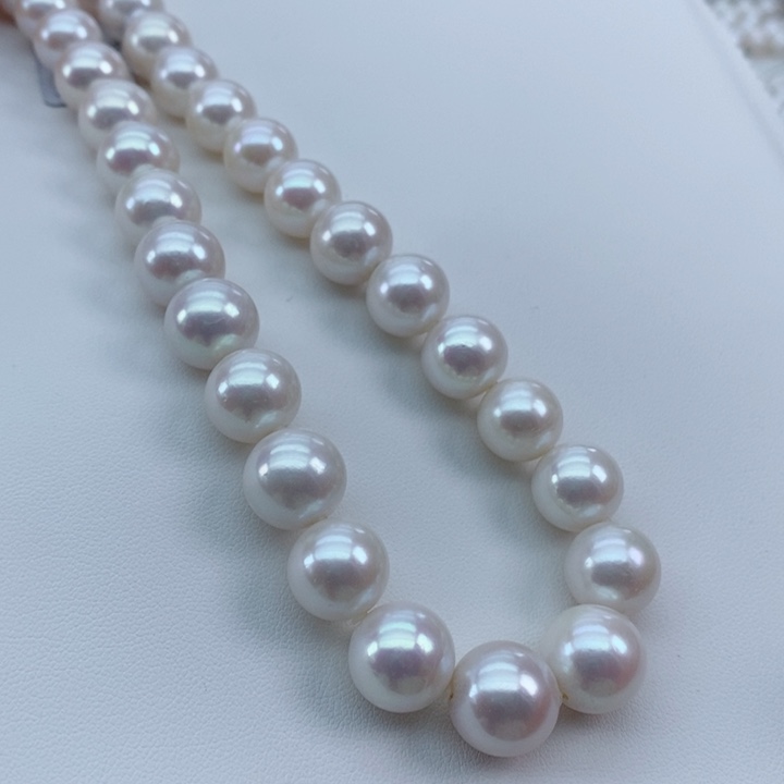 淡水珍珠银S925镶嵌颈饰11-13m