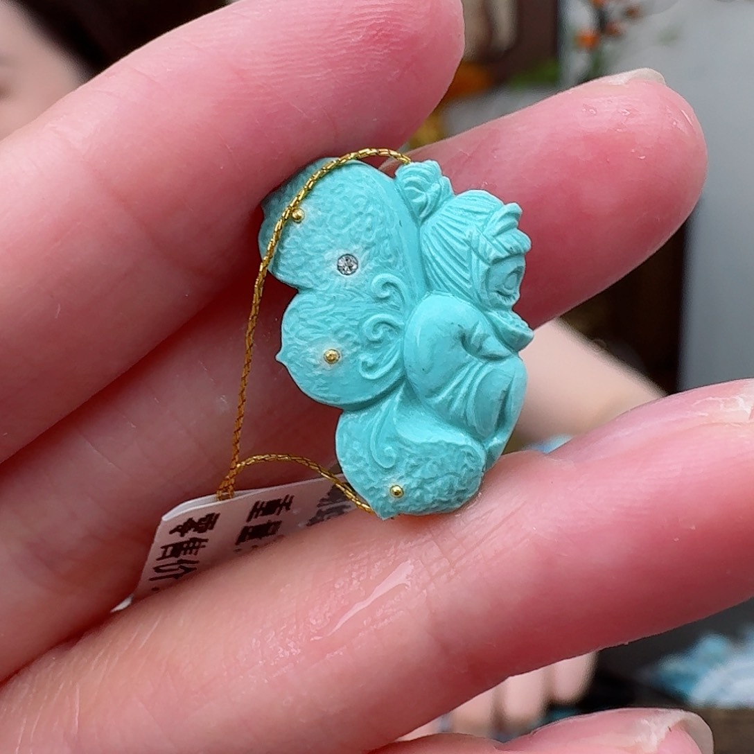 未镶嵌绿松石珠宝奇石