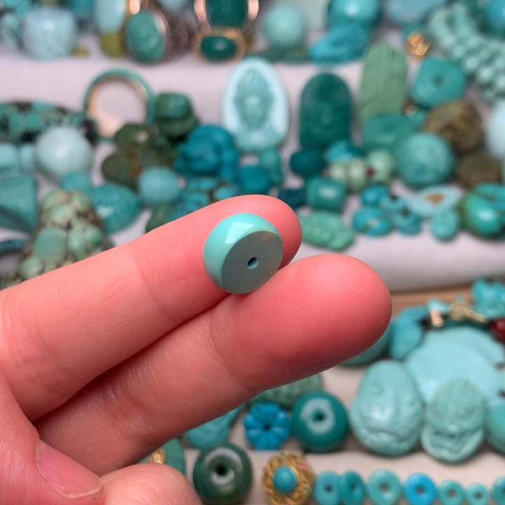 绿松石隔珠未镶嵌宋*野