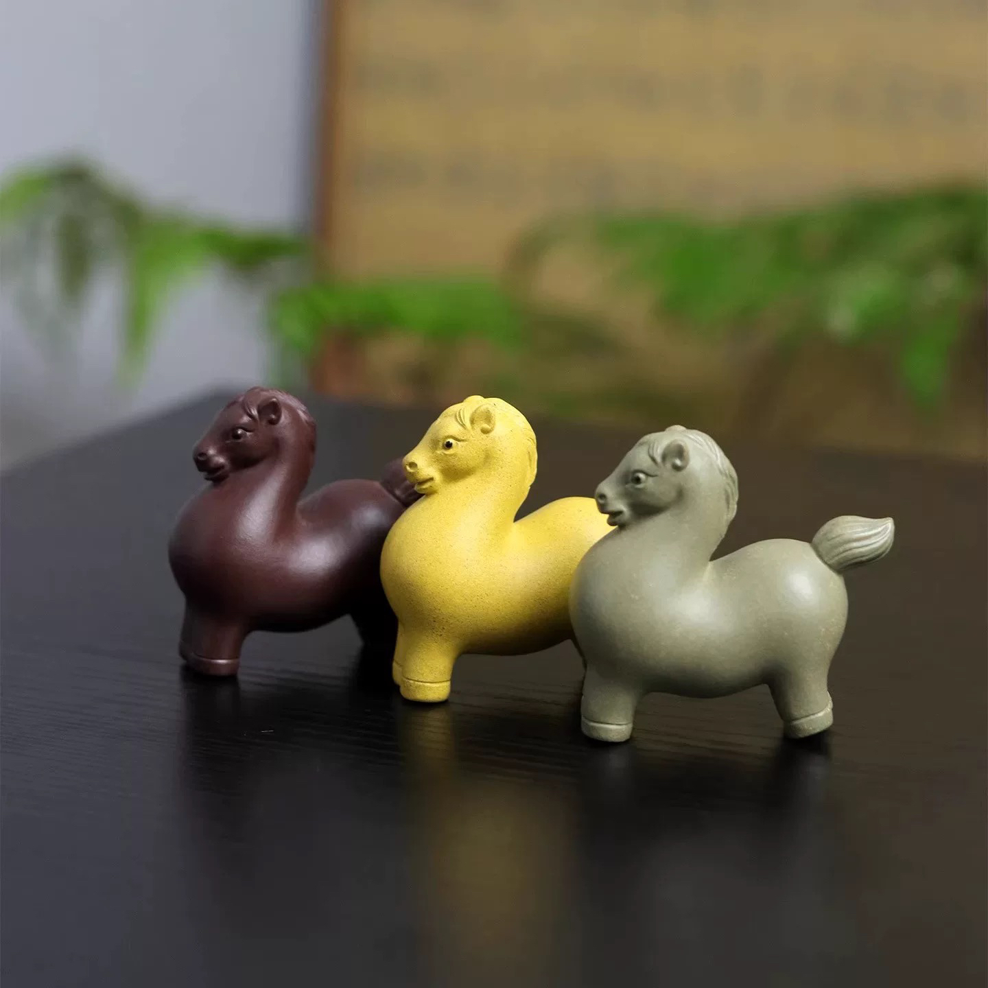 紫砂茶宠生肖马原矿手工精品可养可爱马驹茶桌茶玩茶具礼品摆件