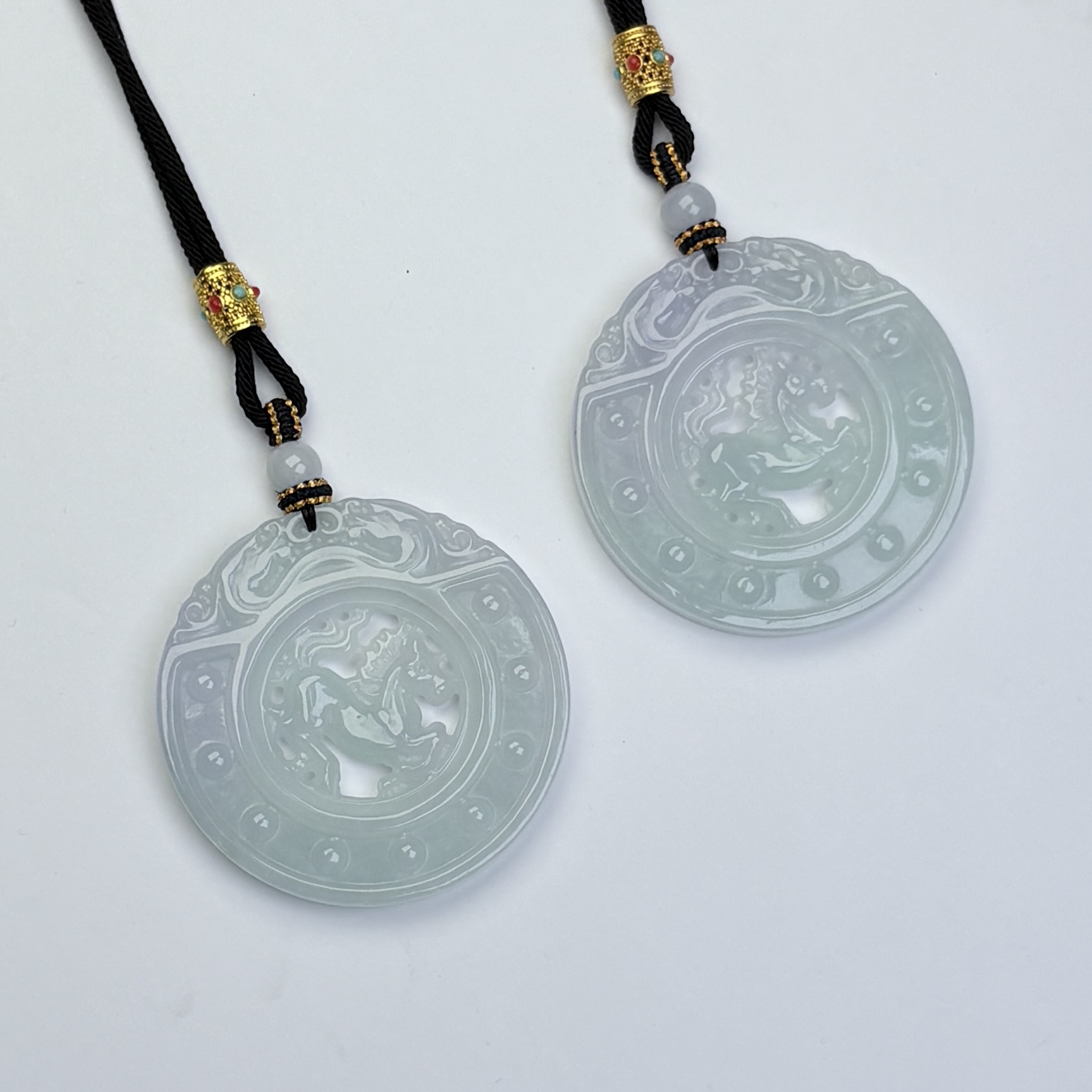 291712/天然缅甸翡翠A货时来运转马牌  多样性一件发