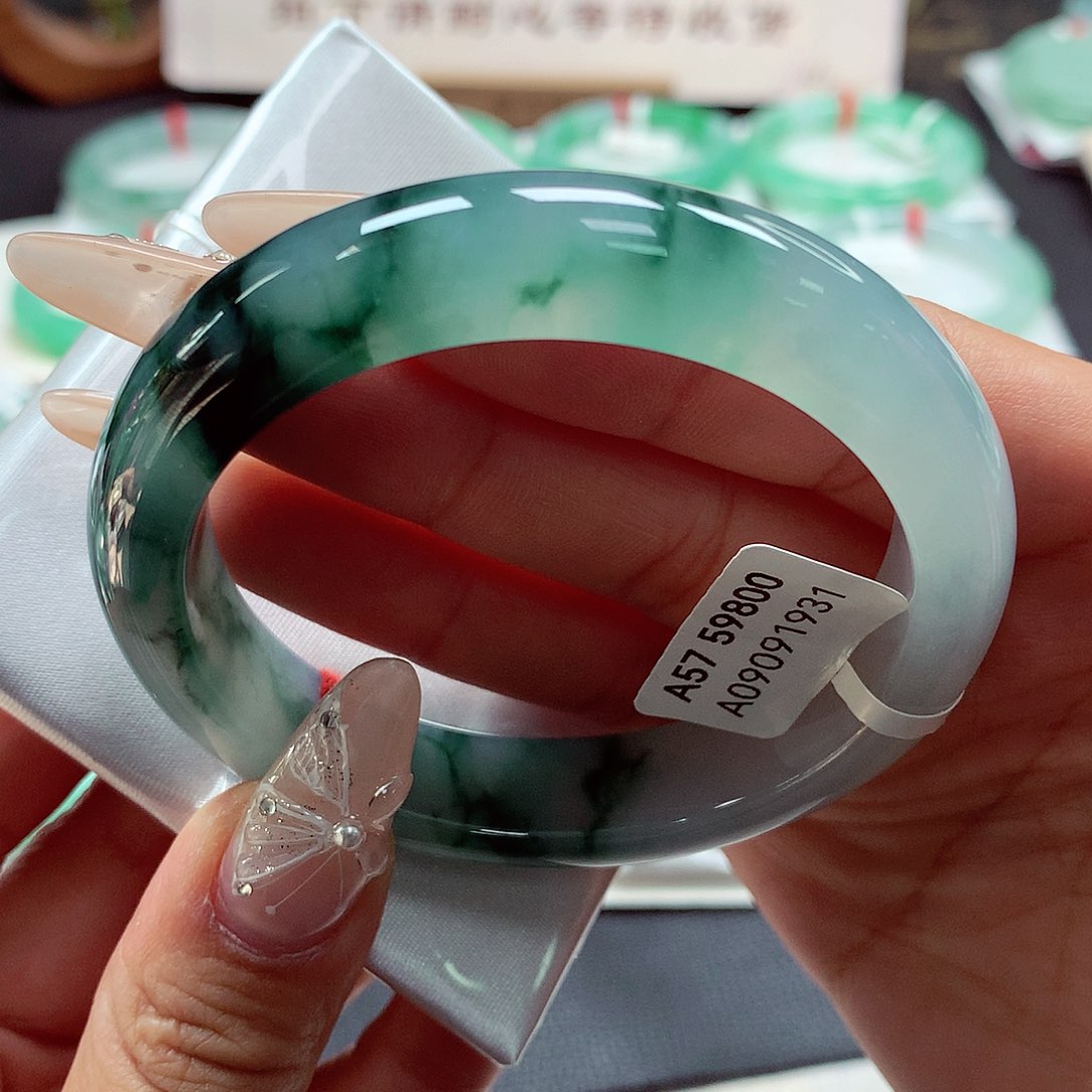 翡翠手镯未镶嵌（48号）66