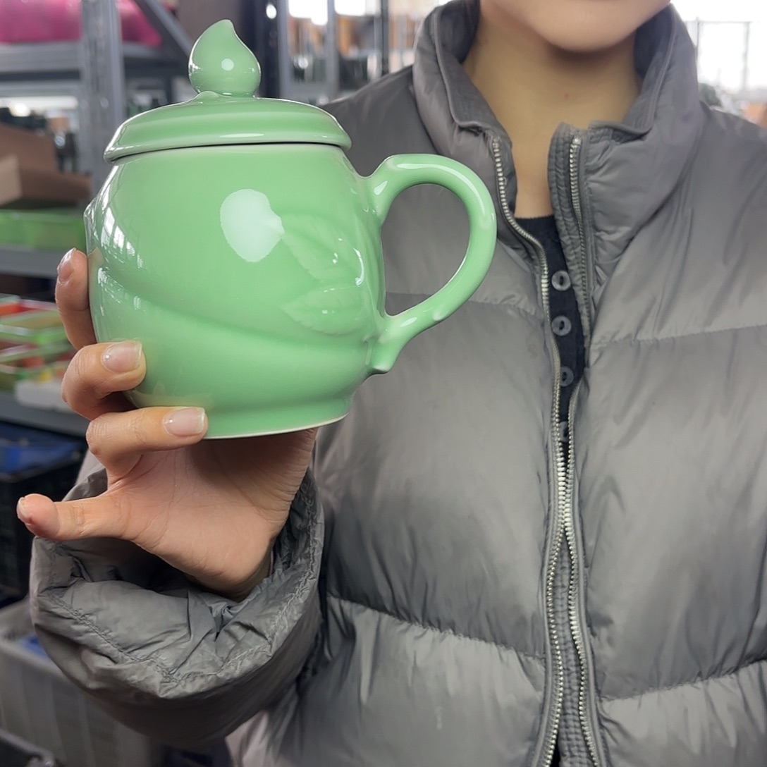 龙泉云间青瓷小米茶器