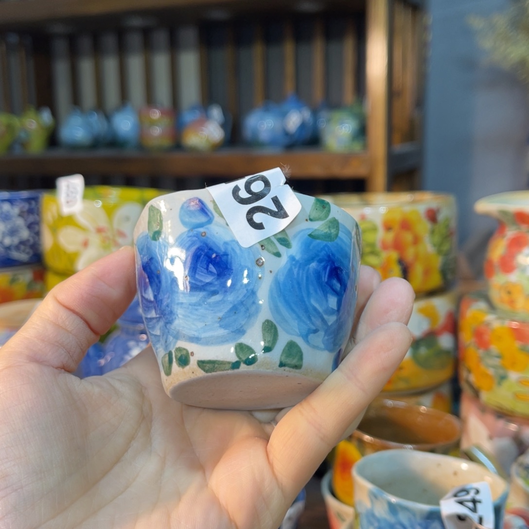 杯素浅陶瓷手工手绘