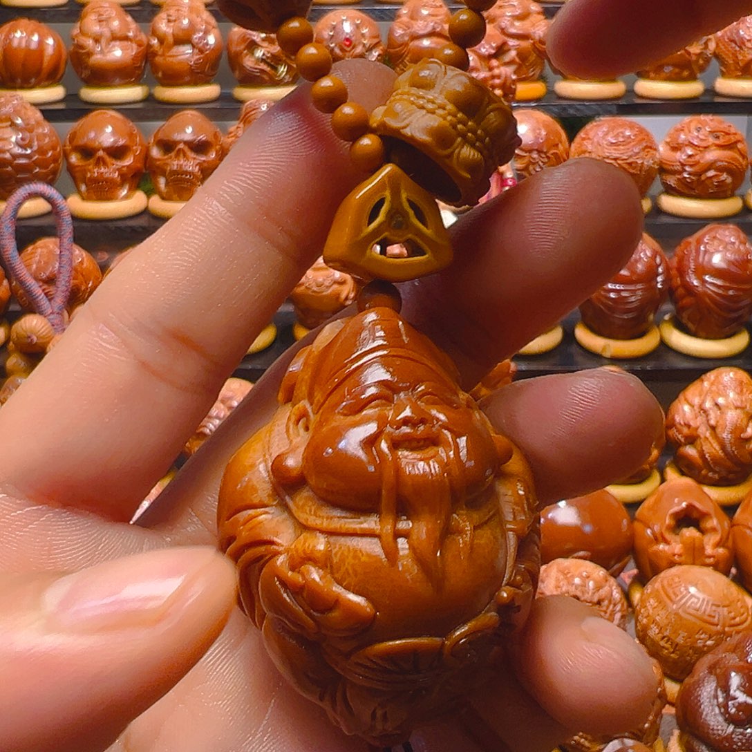 雨***歌橄榄核手串/手链官帽财神高配4.0