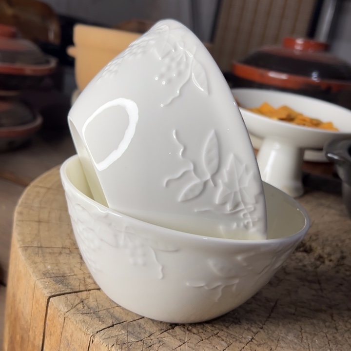 库存尾货骨瓷葡萄口径14.5