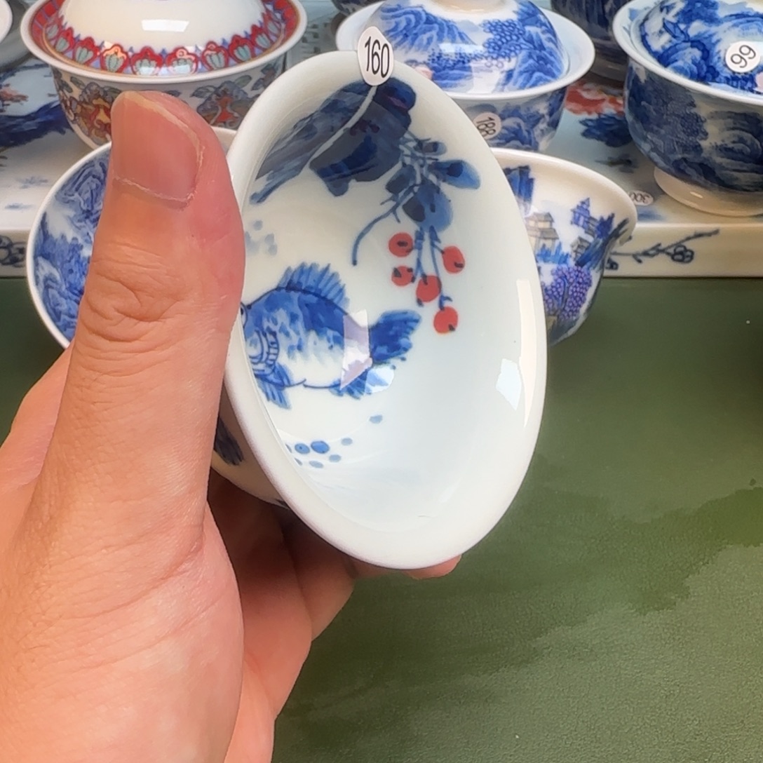 彦祖纯手工手绘茶具160