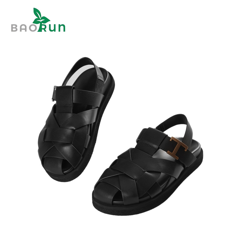 原创【编织镂空凉鞋-2】 牛皮鞋面  舒适柔软羊皮内里鞋垫