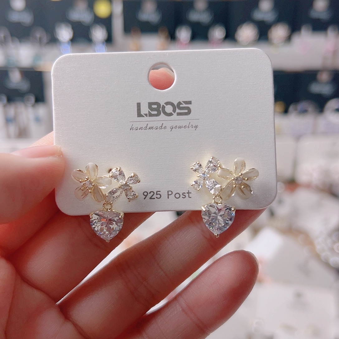 琉璃铁合金合金耳环的