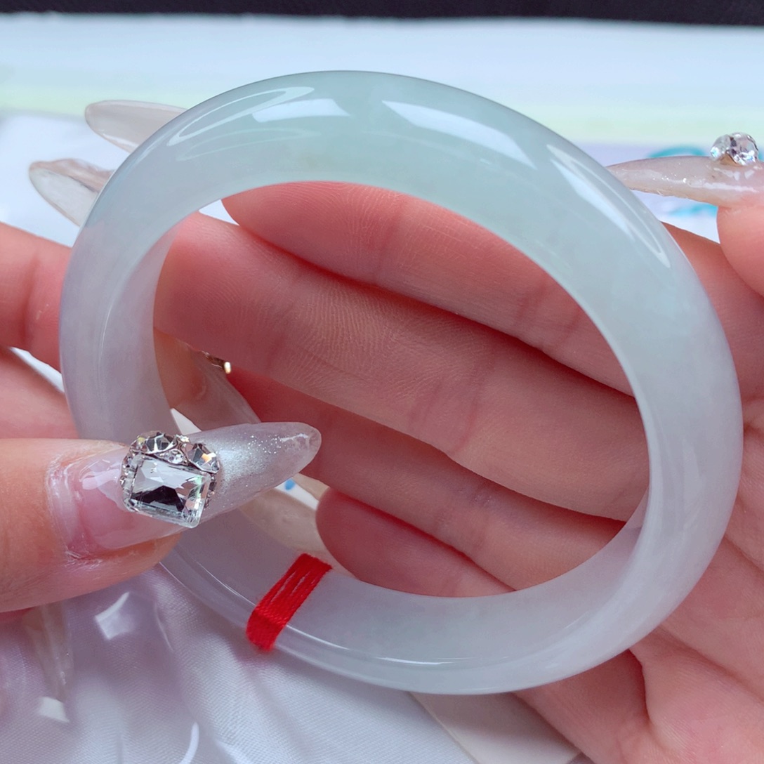 翡翠手镯未镶嵌天然缅甸翡翠A货手镯 23号