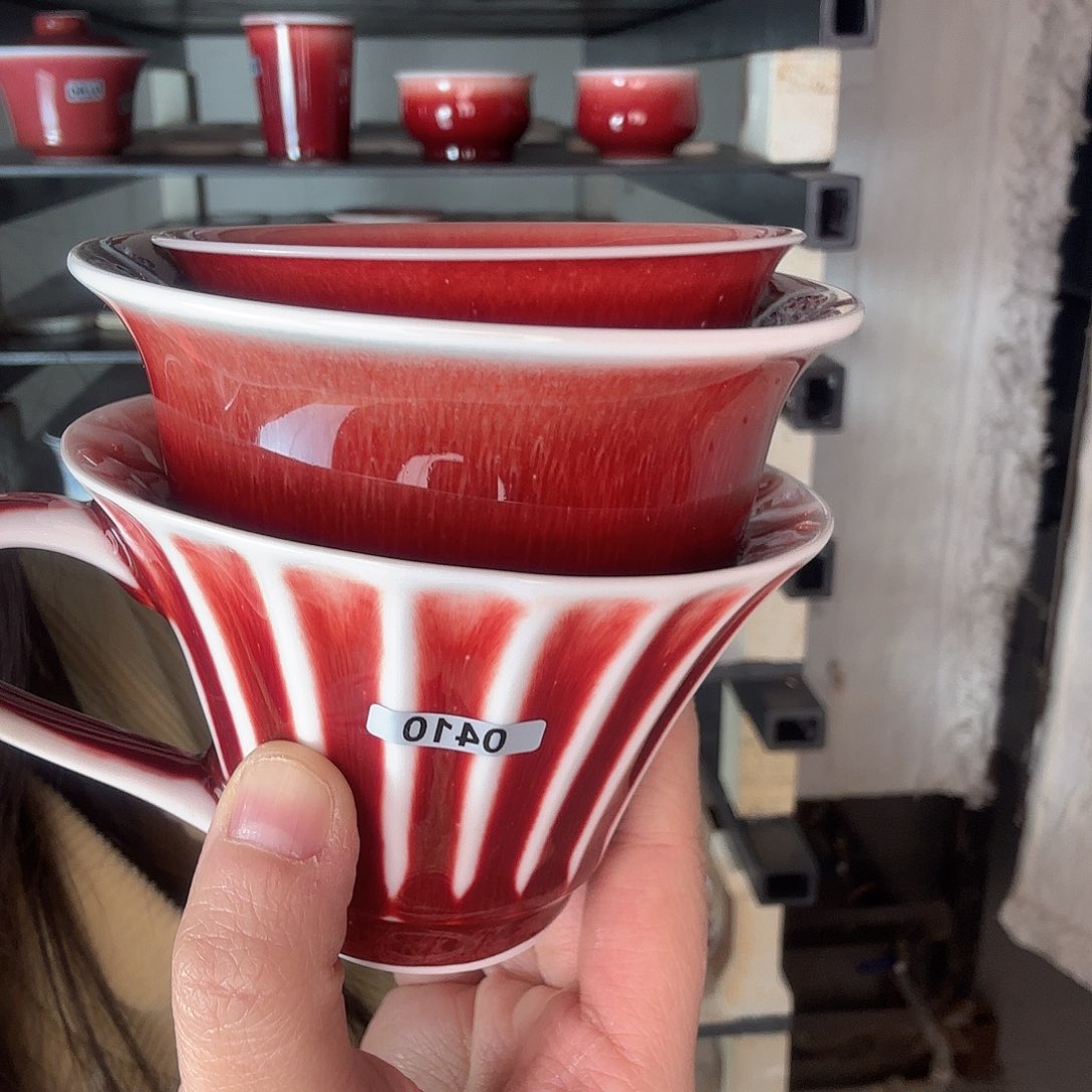 瓷片景德镇郎红陶瓷