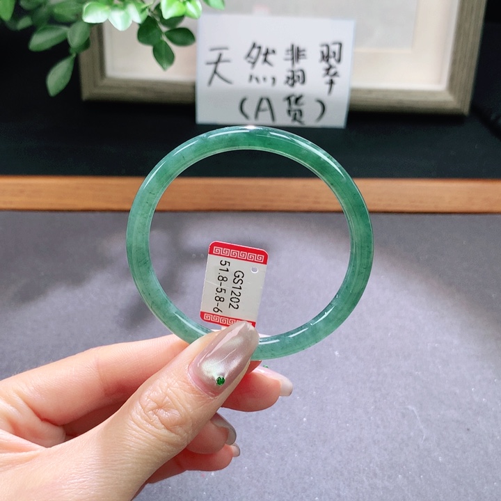 翡翠手镯未镶嵌天然翡翠手镯