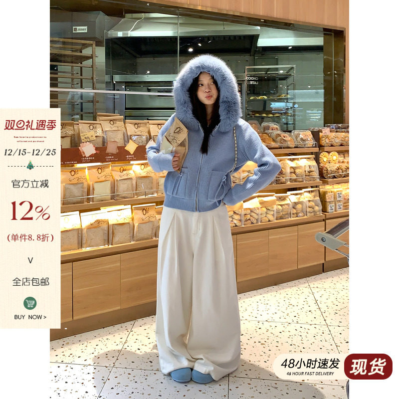 宋正恩【现货清仓】直筒牛仔裤新款垂感宽松休闲裤百搭 AA82816