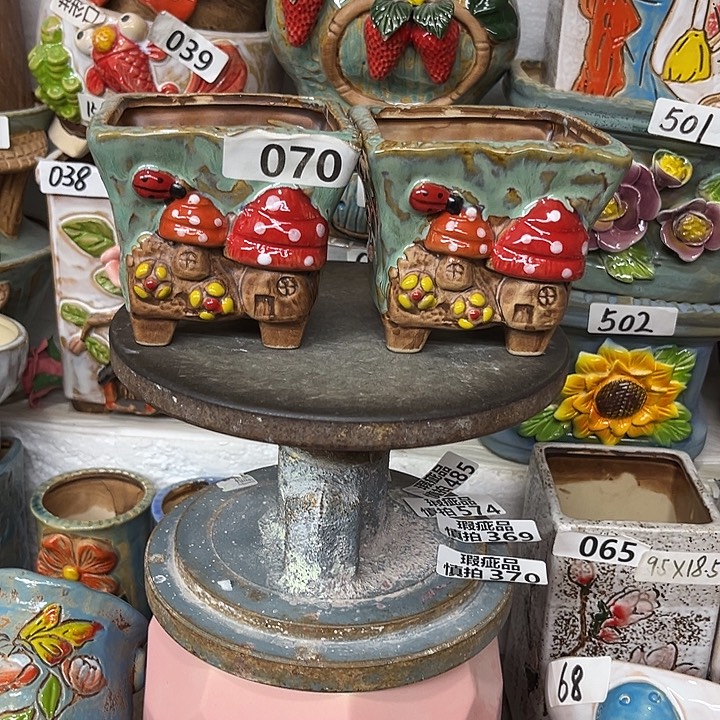 粗陶材质多肉花盆