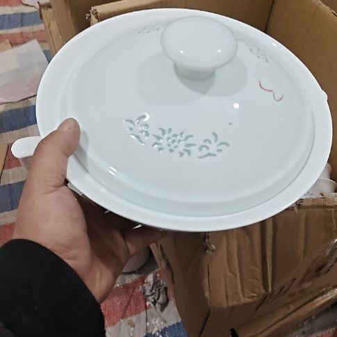 瓷玲珑双9寸煲一个微瑕疵