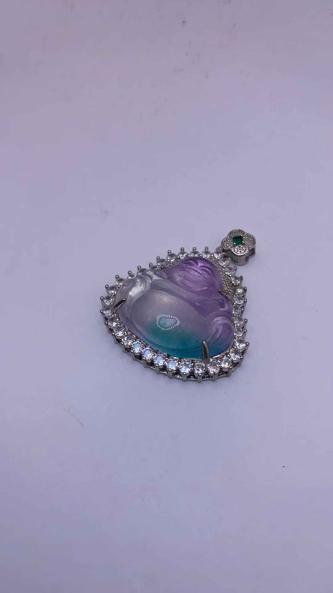 YY24【邂逅翡翠高冰吊坠，冰透绿意，开启浪漫时光】