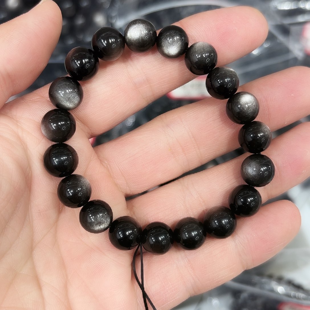 水晶手链未镶嵌银卡10