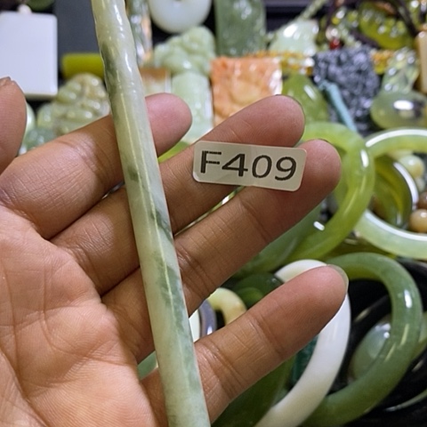 岫玉未镶嵌发饰409一个