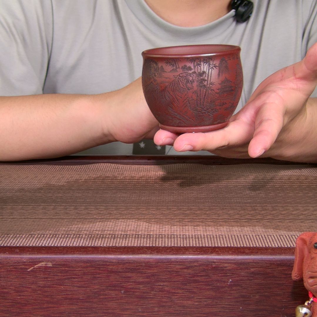 茶杯紫砂高货放漏