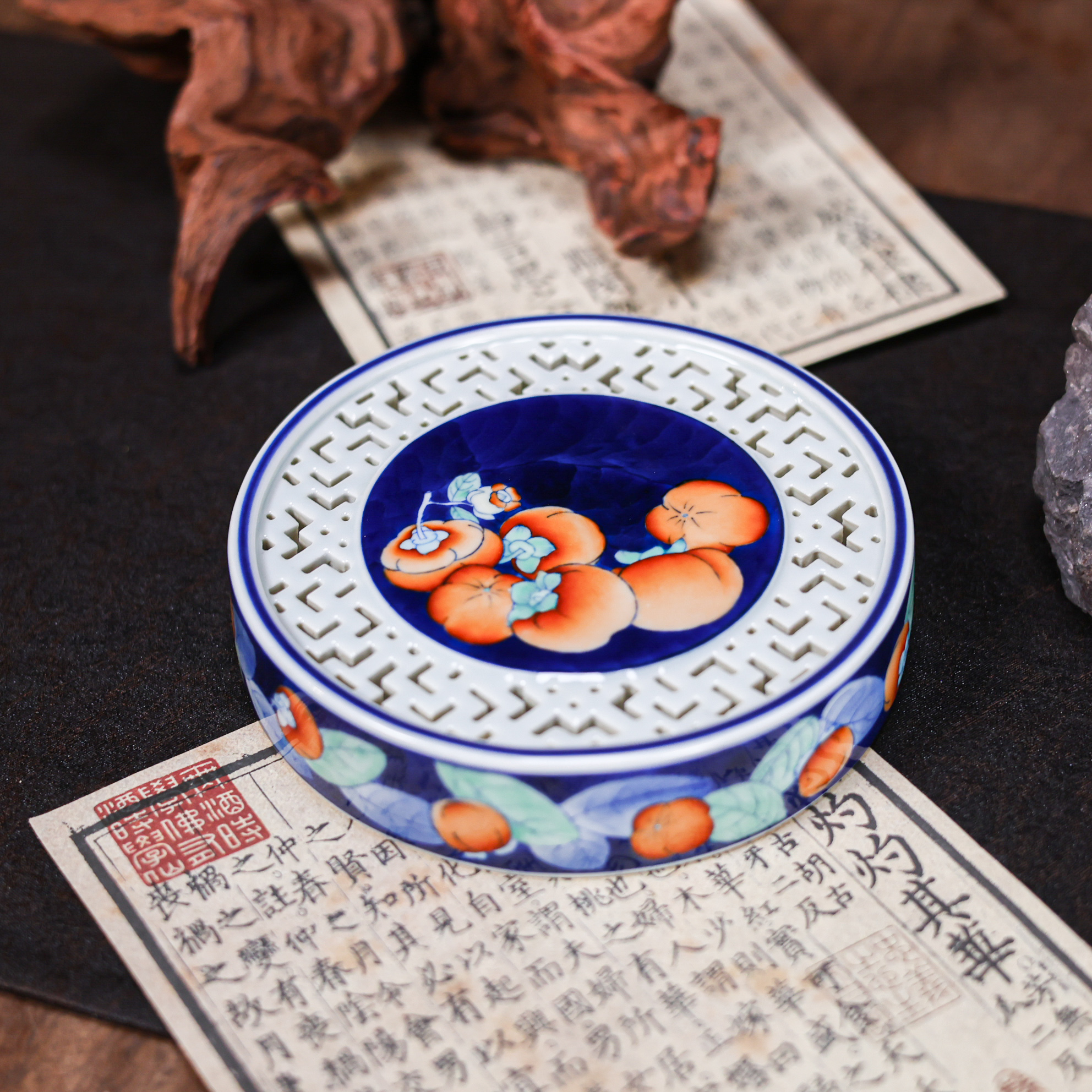 事事如意双层壶承（卓君S0288）