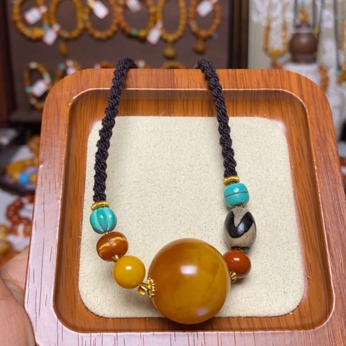 【闪购商品】蜜蜡颈饰未镶嵌项链