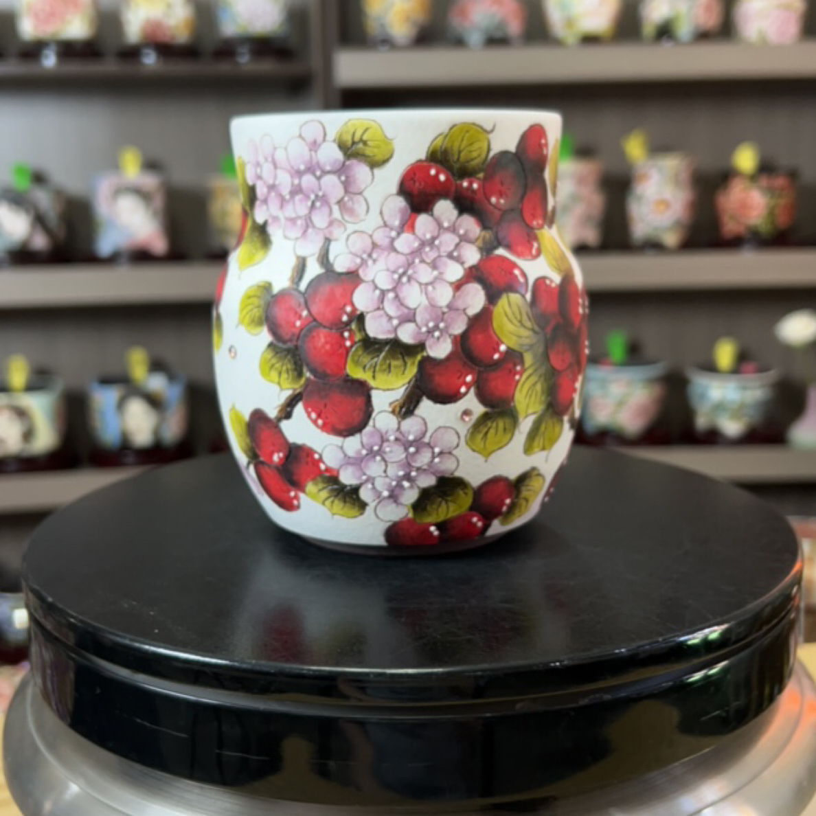 精品手绘陶瓷多肉花盆