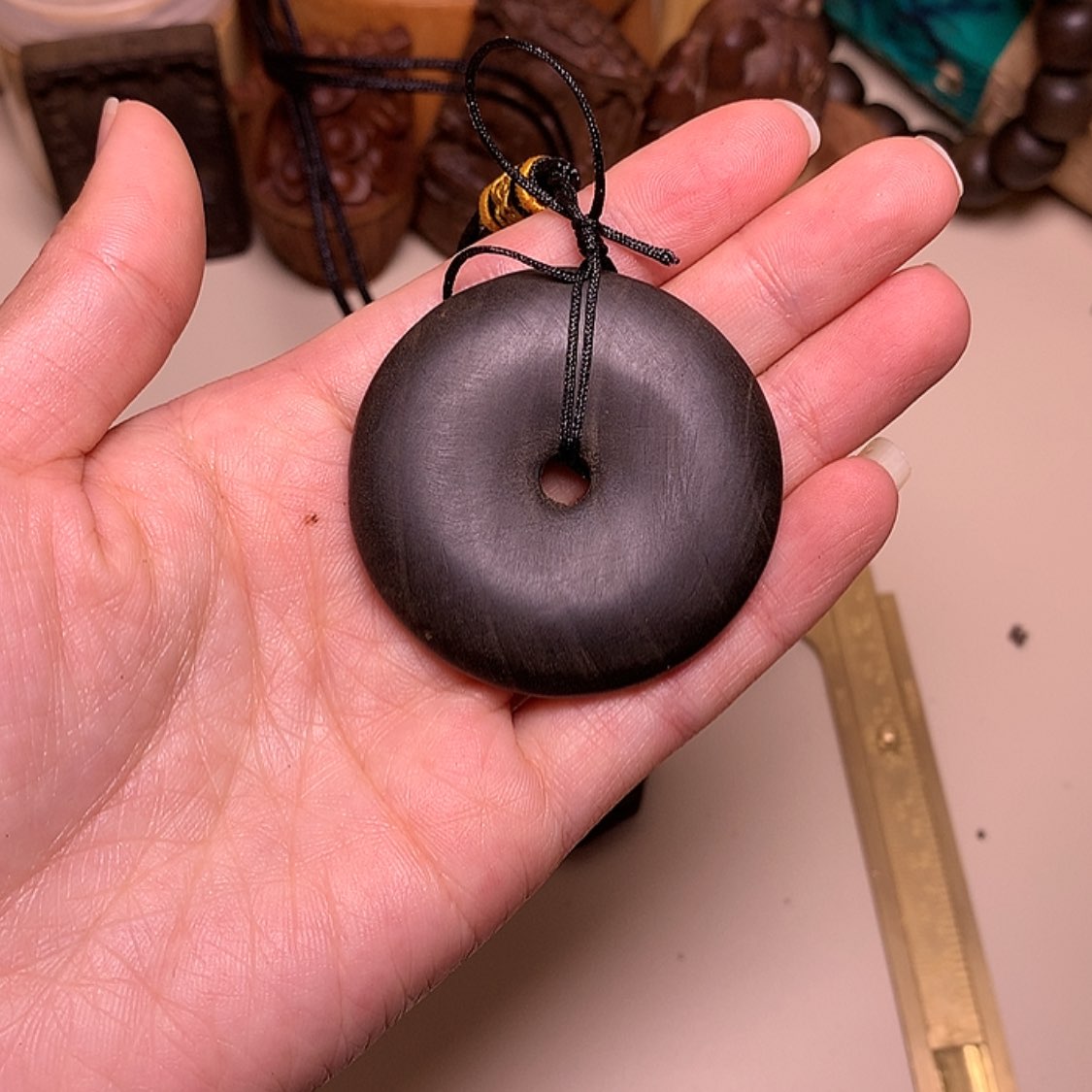 【闪购商品】檀香木手串/手链檀阴沉大平安扣