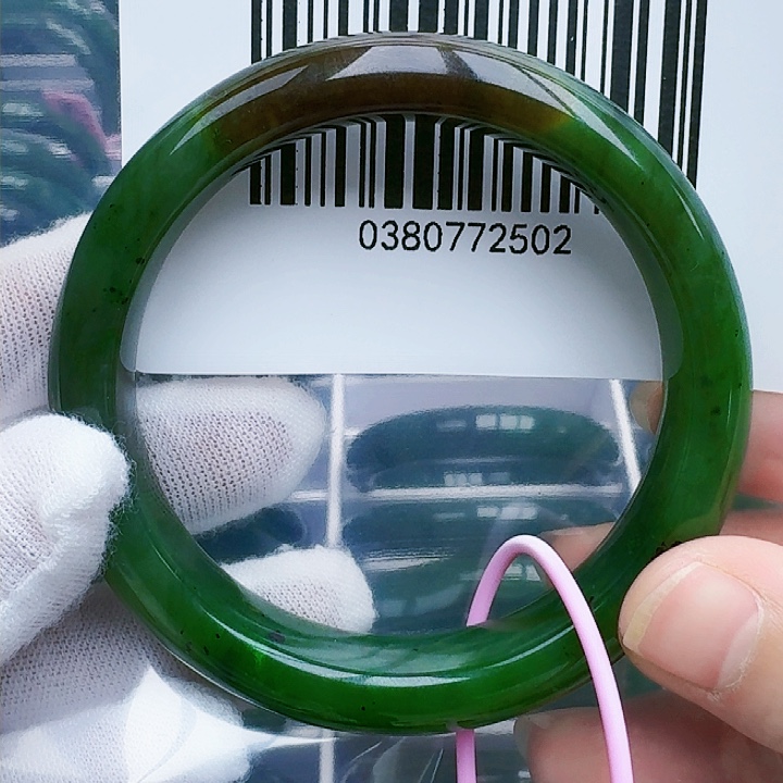 和田玉（碧玉）手镯未镶嵌山*158