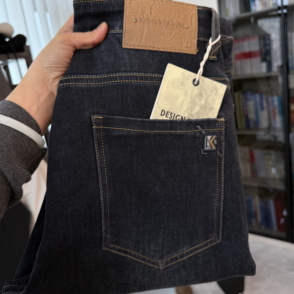 男士秋款休闲正常小脚牛仔裤#6587