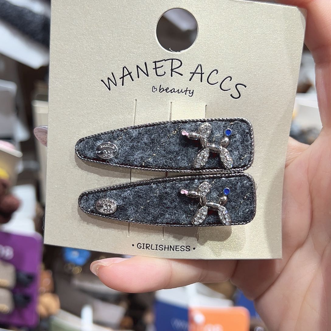 皮质铁合金气球狗鸭夹