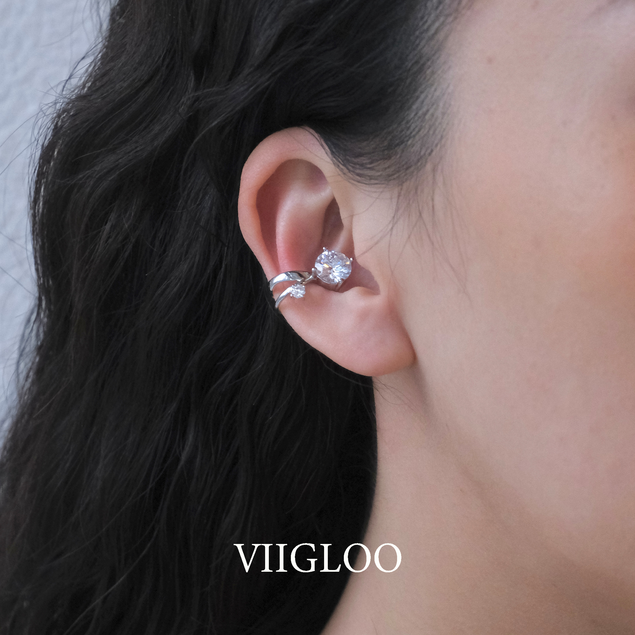 ⅦGLOO｜一粒星光-气质款闪钻耳骨夹轻奢千金感耳夹