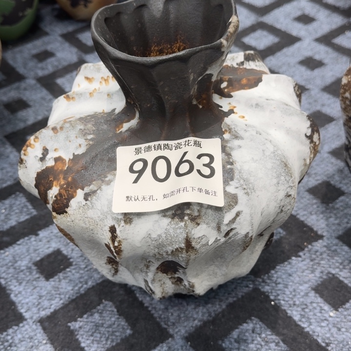 …****瓷片景德镇高温花器编码9063高31口6默认无孔