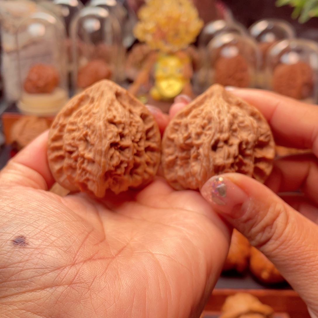 文玩核桃把件货头火焰马蹄45