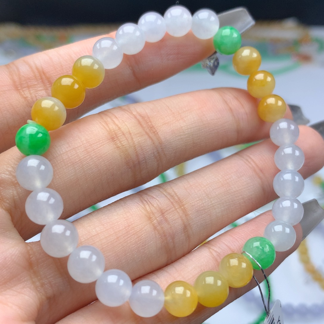 翡翠手链未镶嵌卡