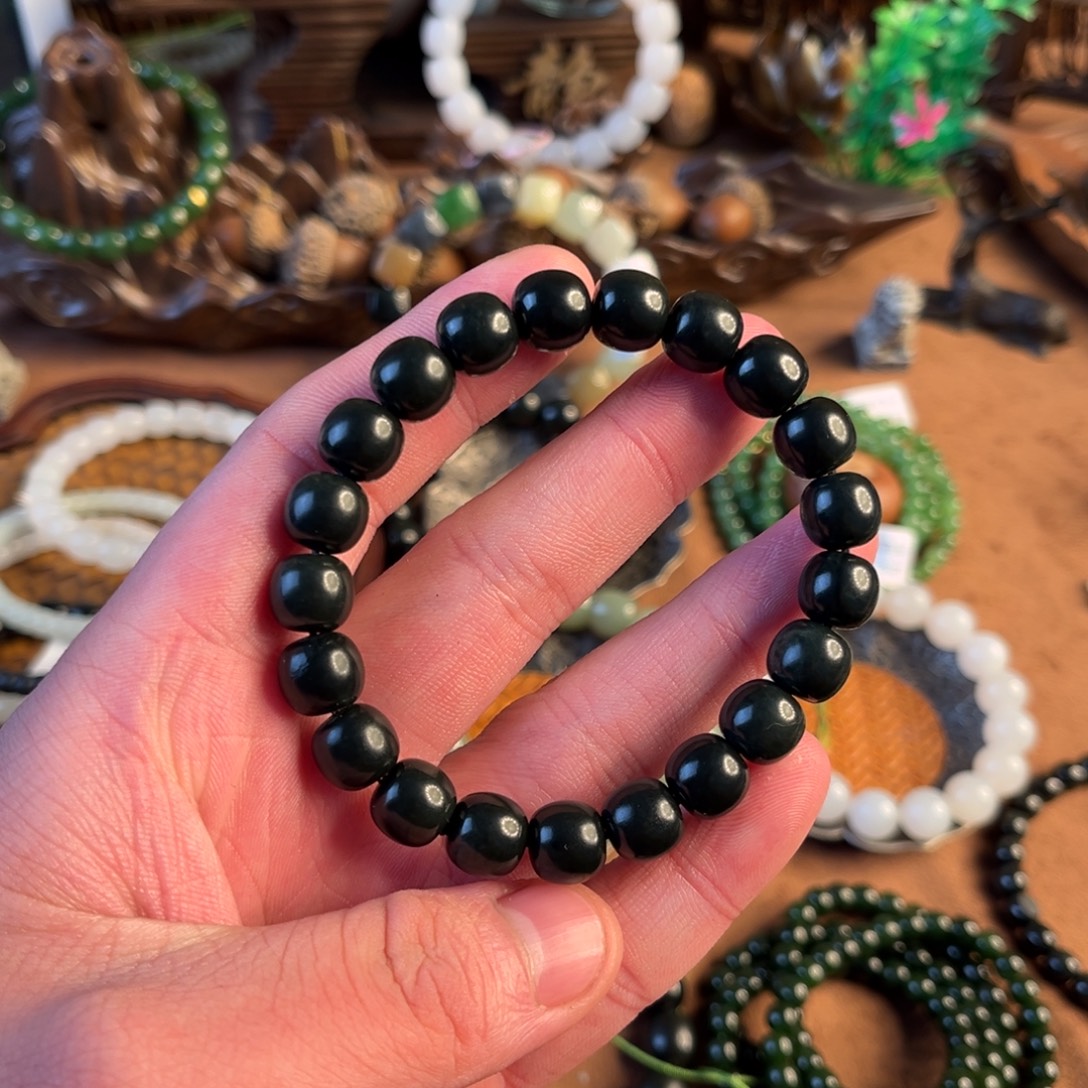 和田玉未镶嵌手链