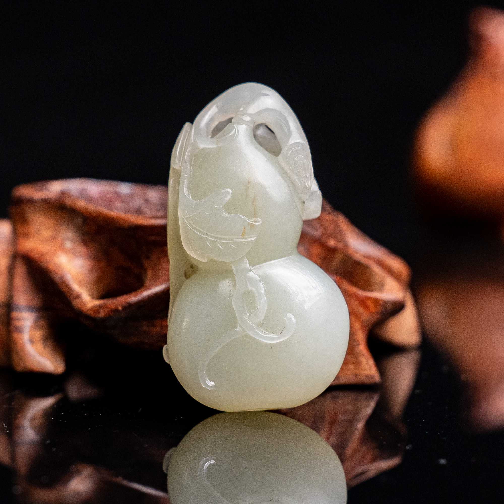 2054清代和田玉葫芦挂坠2075